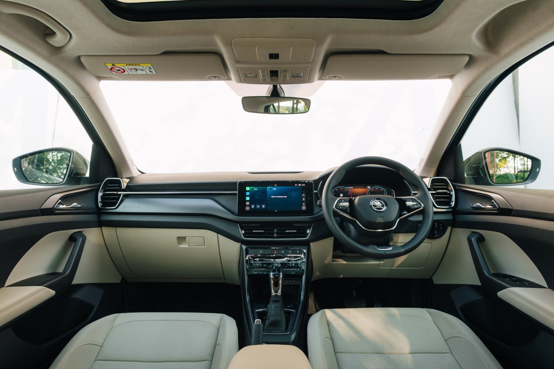 Skoda Kushaq facelift 2026 gây chú ý với ghế massage Skoda Kushaq facelift 2026 gây chú ý với ghế massage