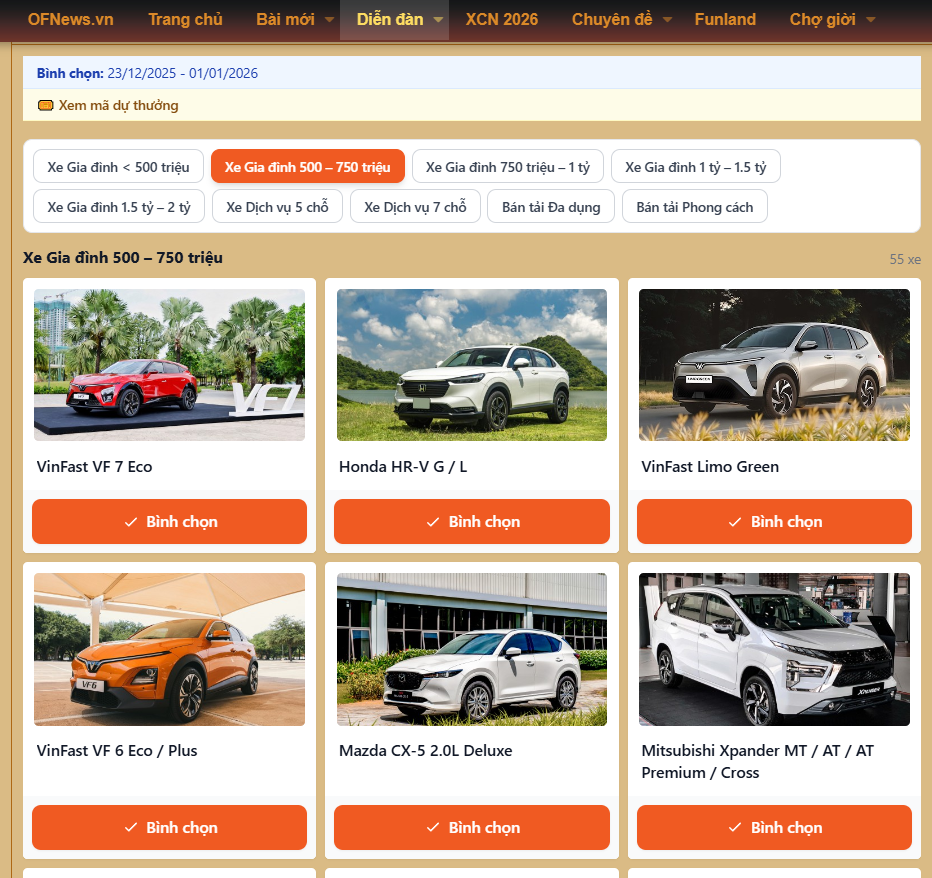 Ban Tổ chức Xe Của Năm 2026 giải đáp thắc mắc trong buổi Công bố chương trình