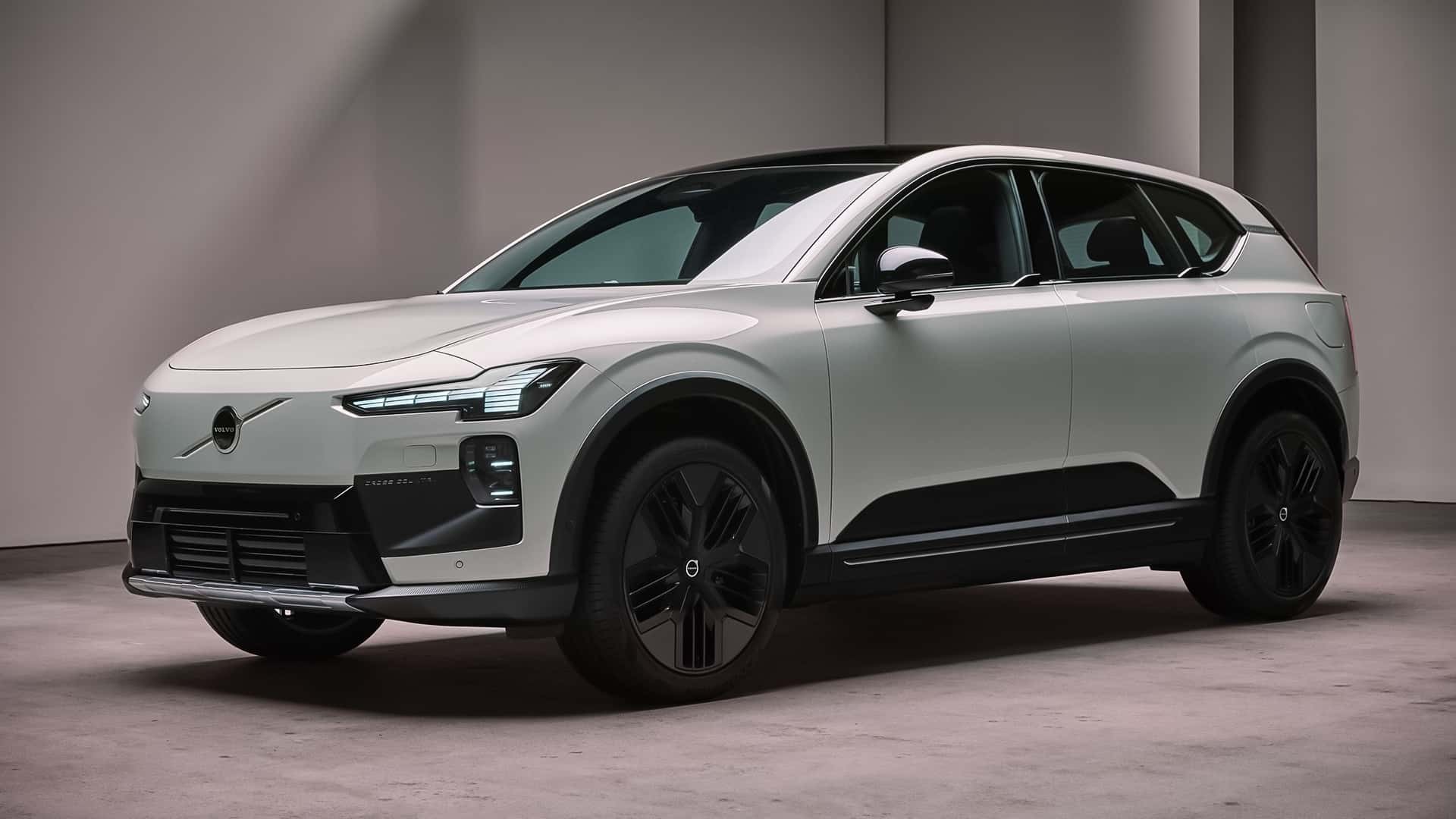 SUV điện Volvo EX60 ra mắt với diện mạo hiện đại, cấu hình mạnh mẽ Phía trước của Volvo EX60 Cross Country