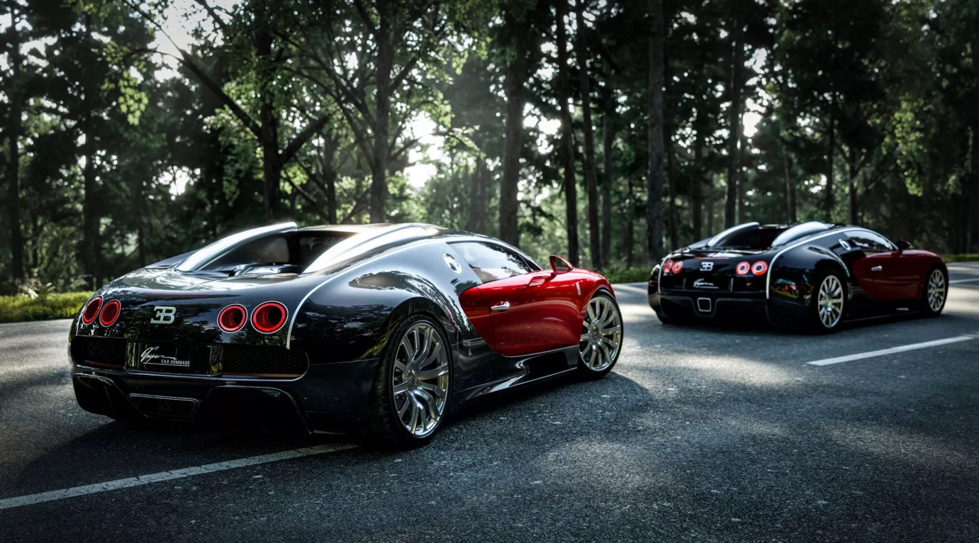 Phía sau của Bugatti FKP Hommage