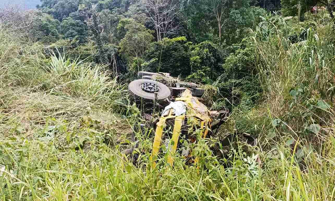 Đèo Bảo Lộc: Tài xế tử vong sau khi xe tải lao xuống vực