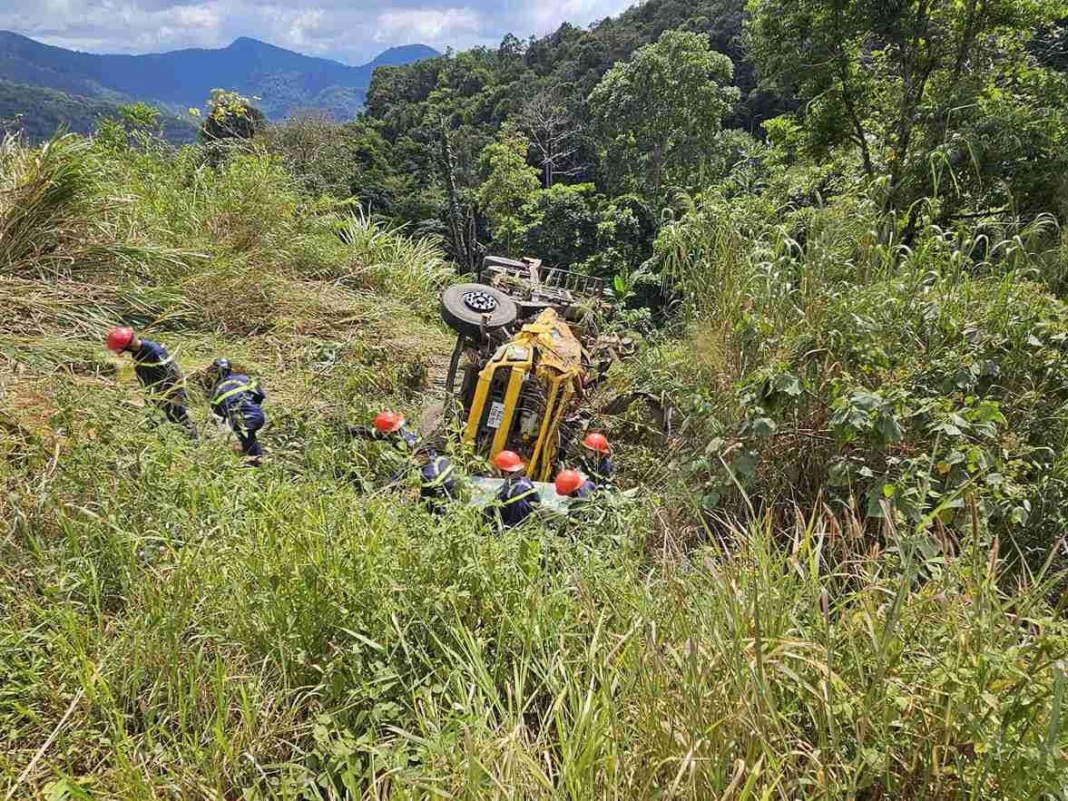 Đèo Bảo Lộc: Tài xế tử vong sau khi xe tải lao xuống vực