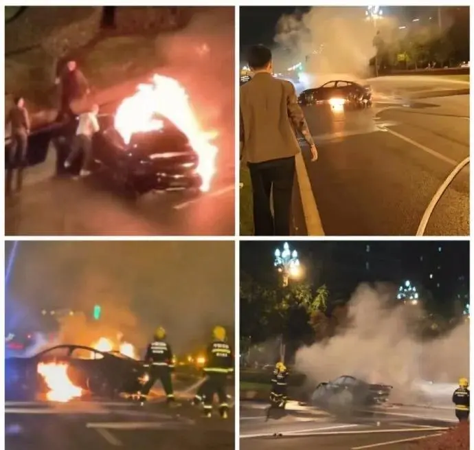 Hình ảnh hiện trường vụ tai nạn Xiaomi SU7 ở Thành Đô tháng 10/2025