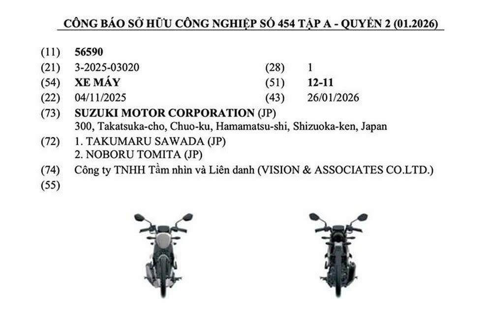 Xe máy Suzuki Satria 2026 sắp ra mắt Việt Nam