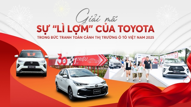 Giải mã sự “lì lợm” của Toyota trong bức tranh toàn cảnh thị trường ô tô Việt Nam 2025