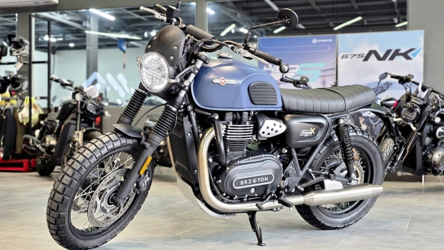 Mô tô cổ điển Brixton Cromwell 1200 2026 về Việt Nam, giá 288 triệu đồng