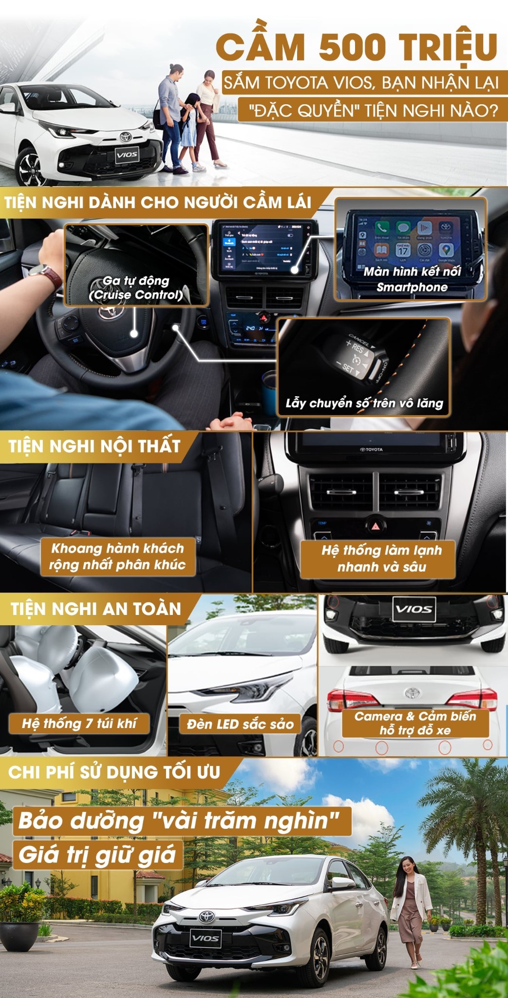 Toyota Vios 500 triệu