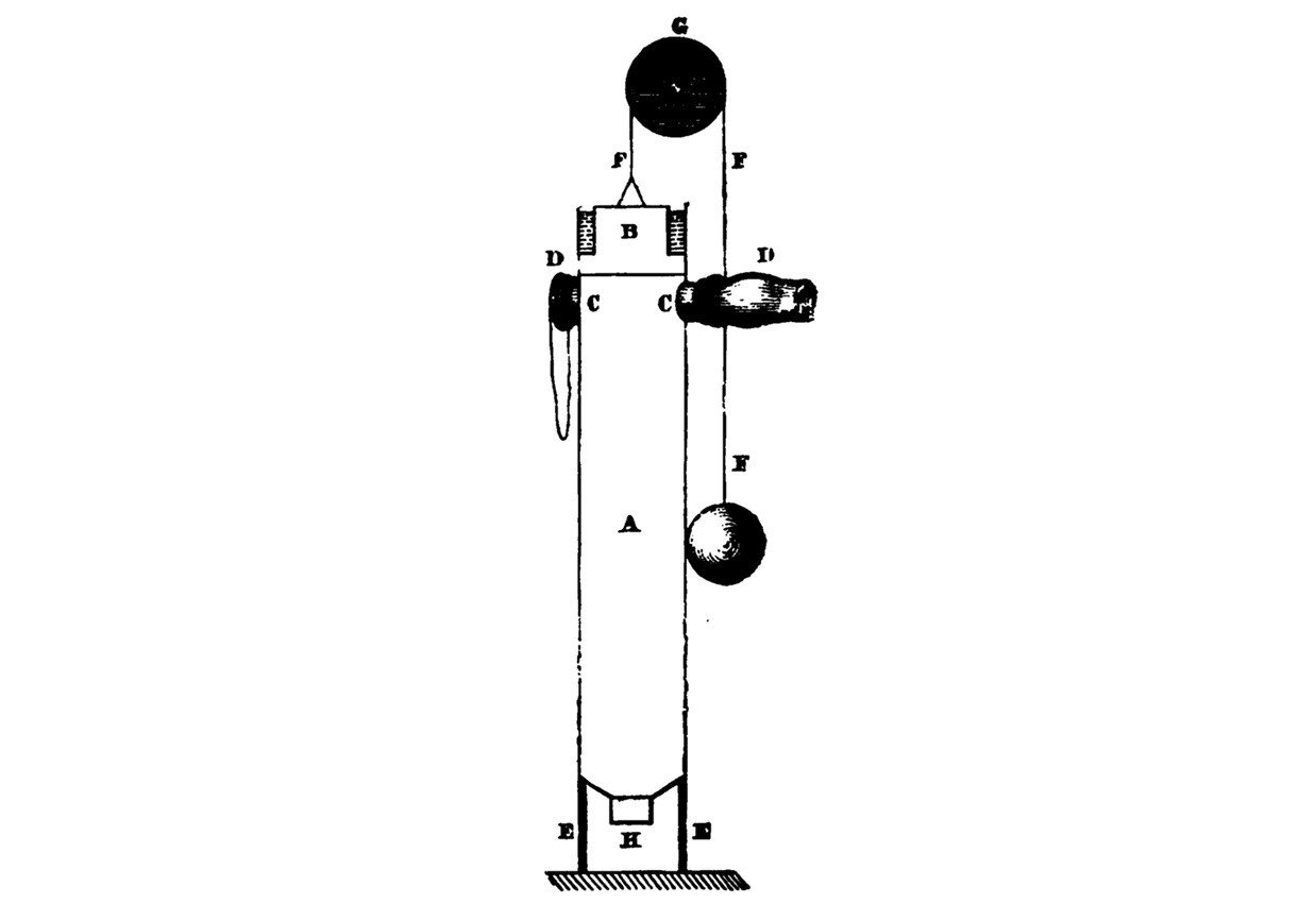 Mô hình động cơ sử dụng thuốc súng của nhà khoa học Hà Lan Christiaan Huygens