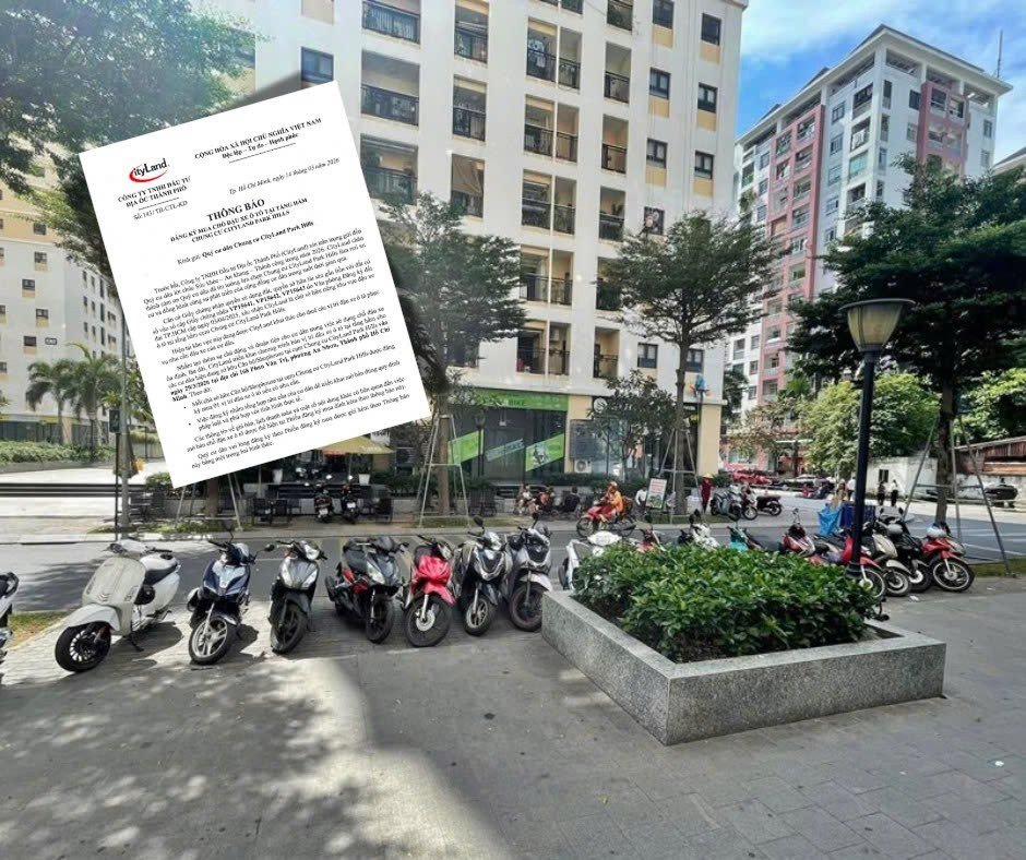 Một chung cư ở TP.HCM bán chỗ đậu xe 500 triệu đồng