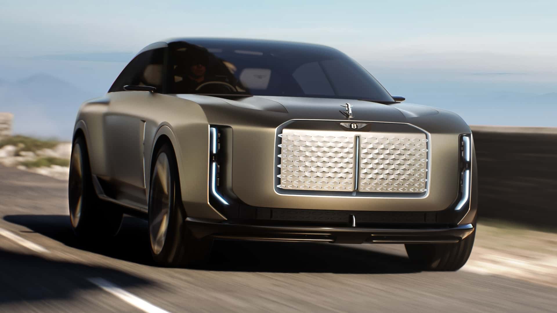 Phía trước của mẫu concept Bentley EXP 15