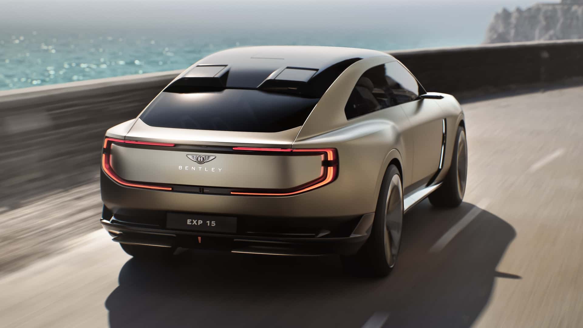Phía sau của mẫu concept Bentley EXP 15