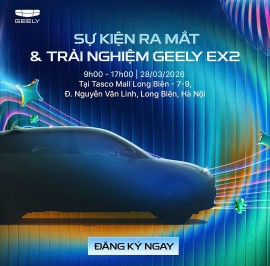 Xe điện Geely EX2 ra mắt tại Việt Nam vào 28/3