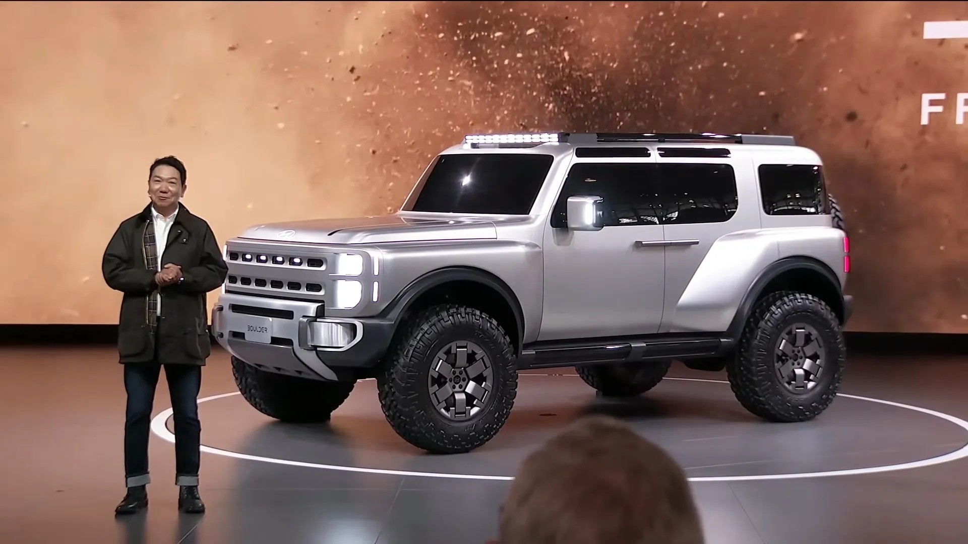 Phía trước của Hyundai Boulder SUV Concept