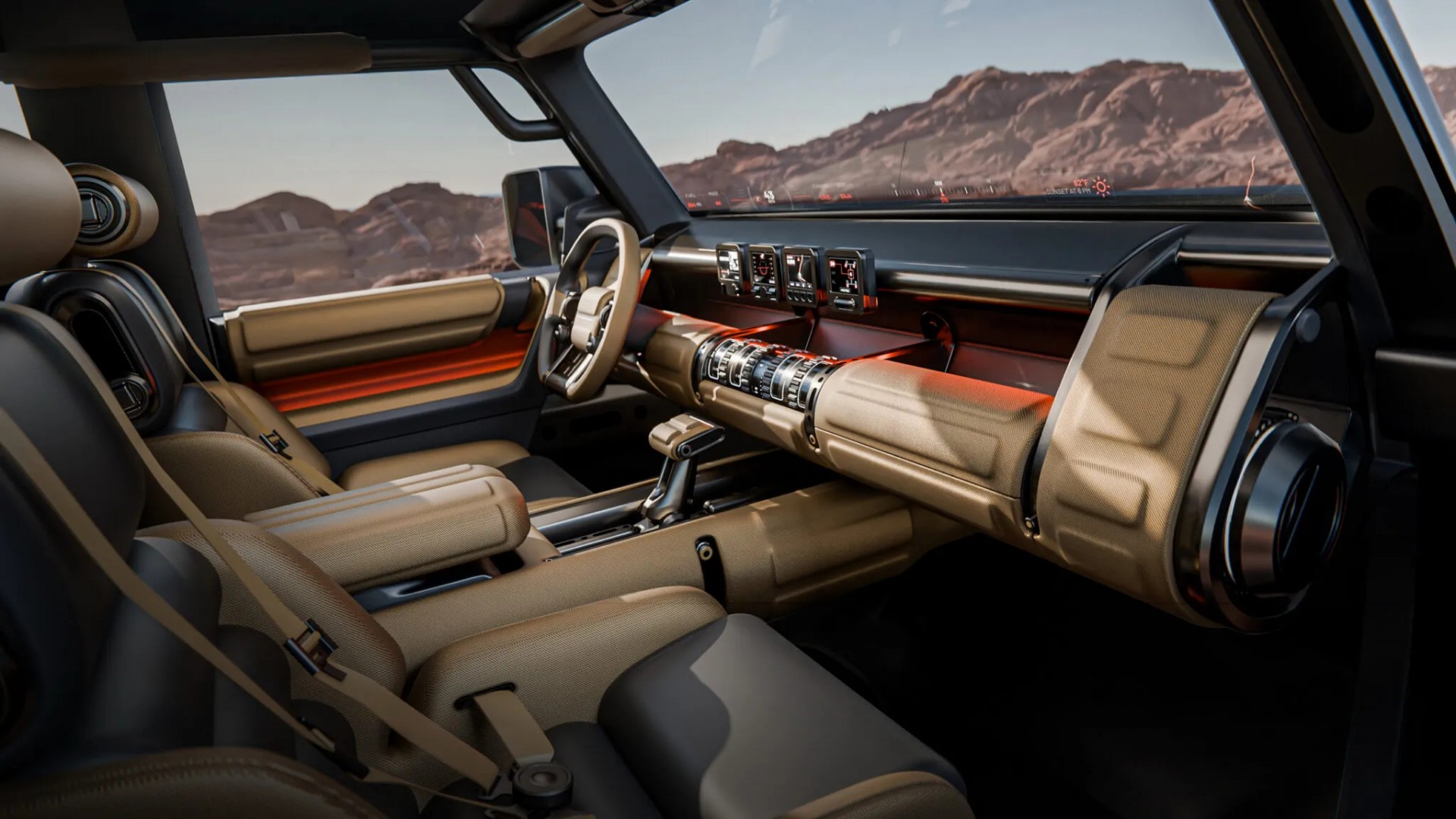 Nội thất của Hyundai Boulder SUV Concept