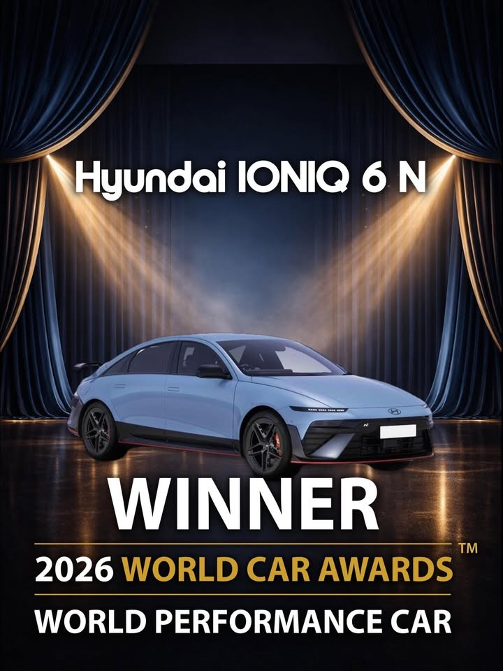 Xe điện giành chiến thắng tất cả hạng mục của World Car Awards 2026