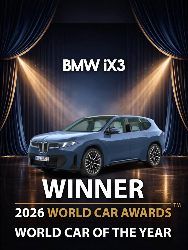BMW iX3 giành giải thưởng cao nhất Xe của Năm tại World Car Awards 2026