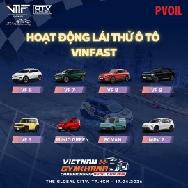 Trải nghiệm lái thử 8 mẫu xe VinFast tại PVOIL VGC Miền Nam 2026