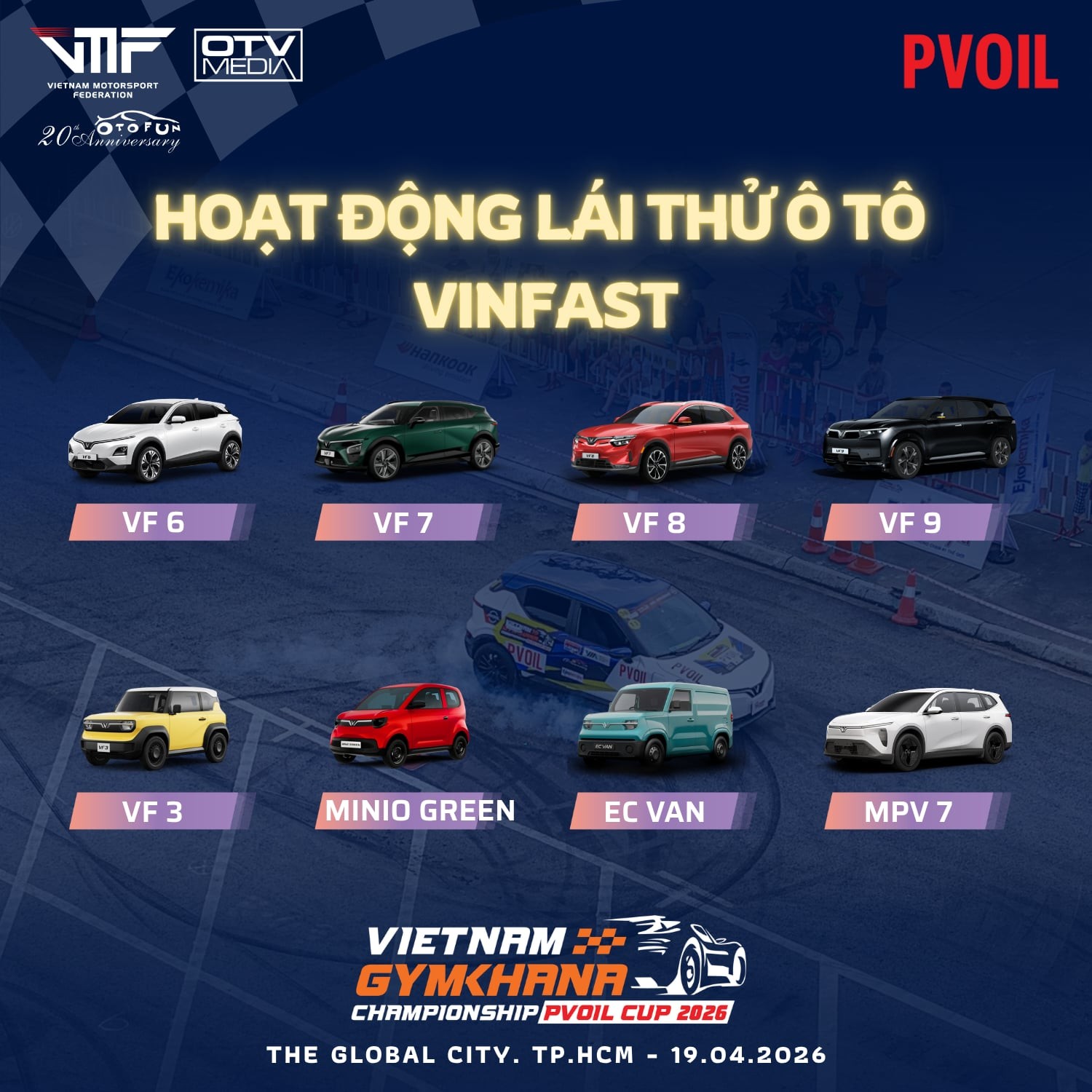 Trải nghiệm lái thử 8 mẫu xe VinFast tại PVOIL VGC Miền Nam 2026