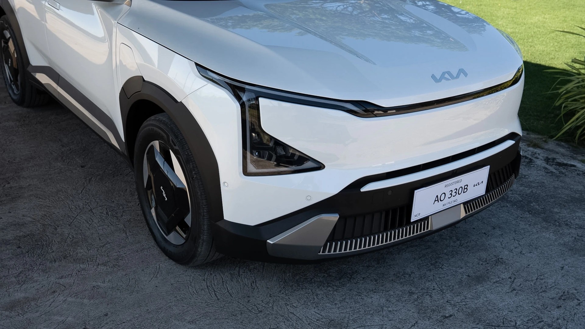 Phần đầu xe của Kia EV5 2026