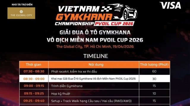 Chi tiết lịch trình sự kiện PVOIL VGC Miền Nam 2026