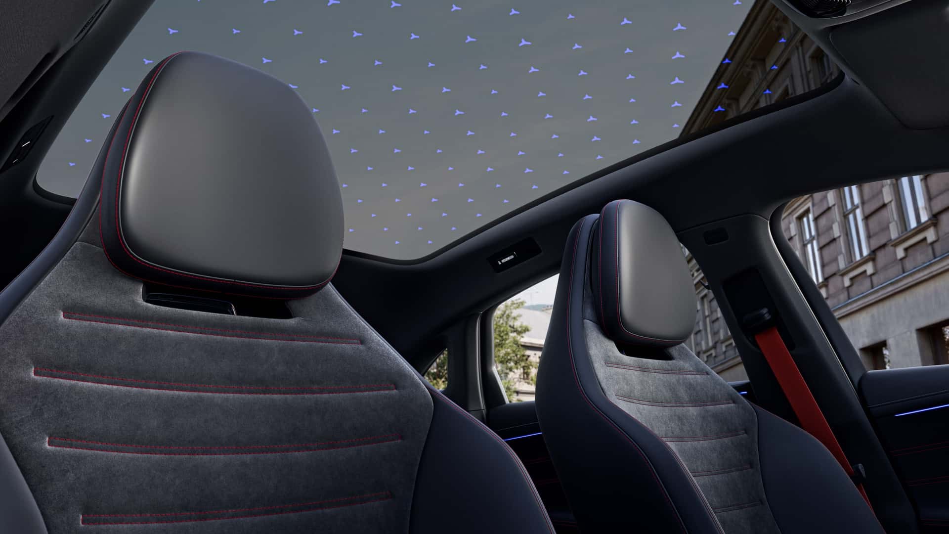 Ghế ngồi và trần xe của Mercedes-Benz C-Class chạy điện sắp ra mắt