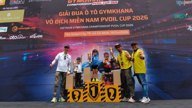 Những hình ảnh sôi động tại Giải Đua Ô tô Gymkhana Vô địch Miền Nam PVOIL Cup 2026