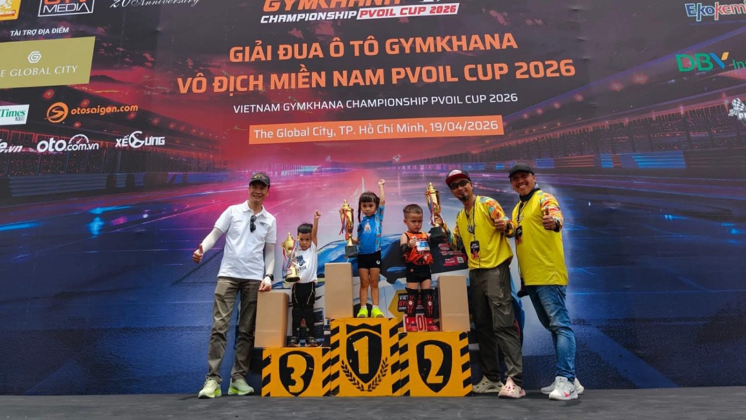 Những hình ảnh sôi động tại Giải Đua Ô tô Gymkhana Vô địch Miền Nam PVOIL Cup 2026