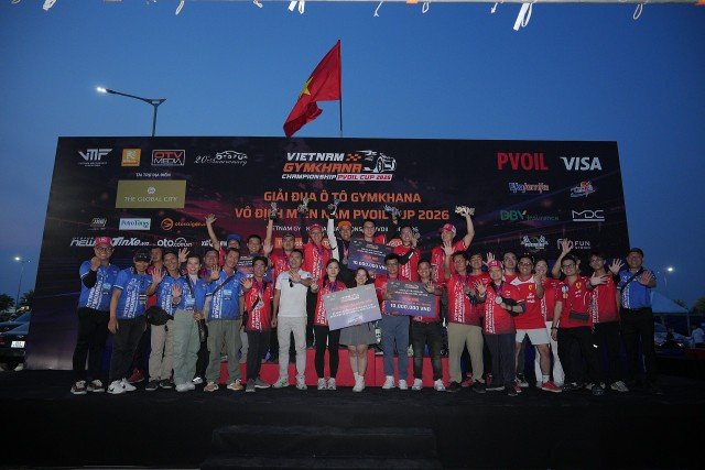 Giải đua Ô tô Gymkhana Vô địch Miền Nam PVOIL Cup 2026 tìm ra những nhà vô địch