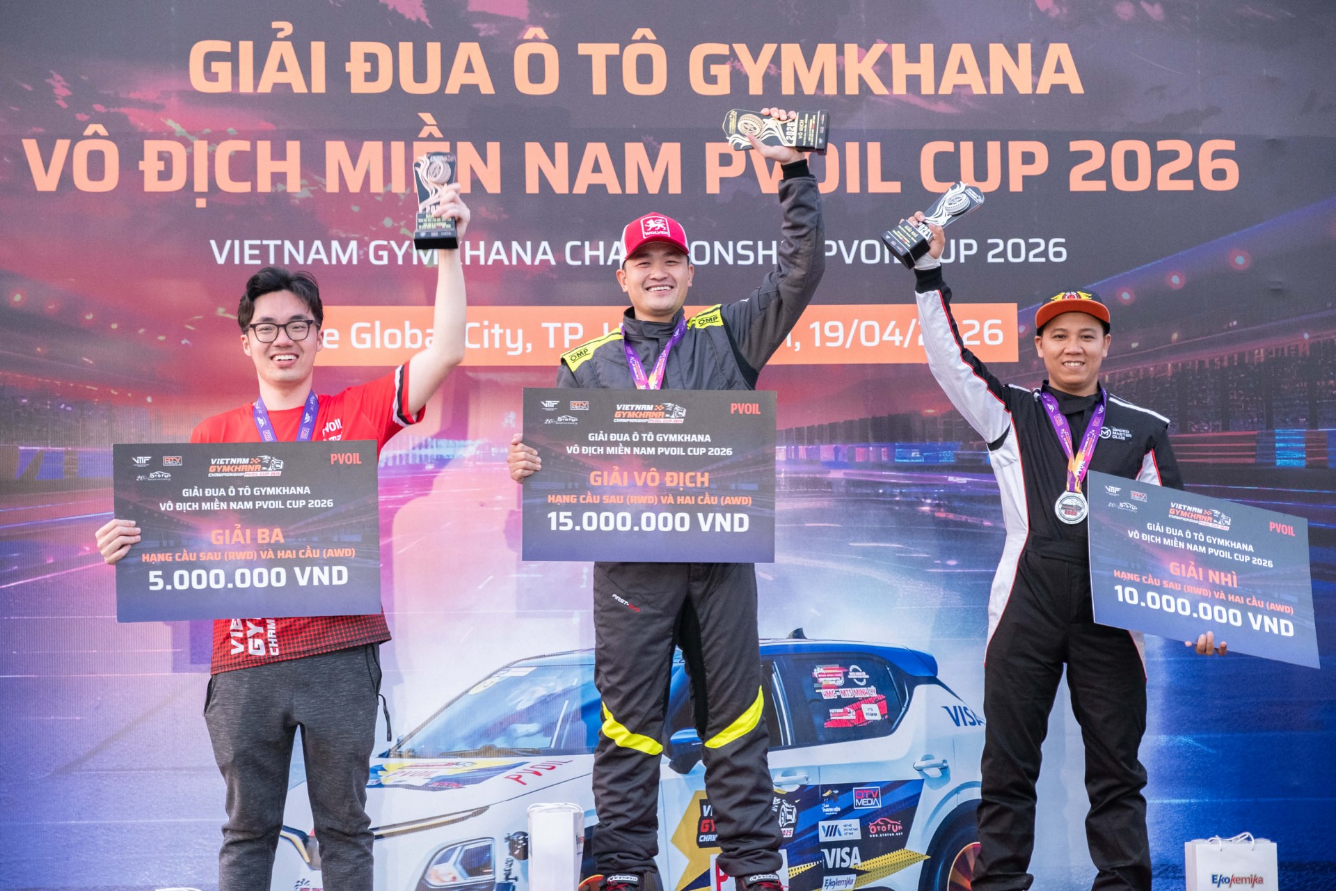 Nhà vô địch Hạng Cầu sau/Hai cầu (RWD/AWD) PVOIL VGC Miền Nam 2026: 'Chiến thắng đến từ sự ổn định xuyên suốt'