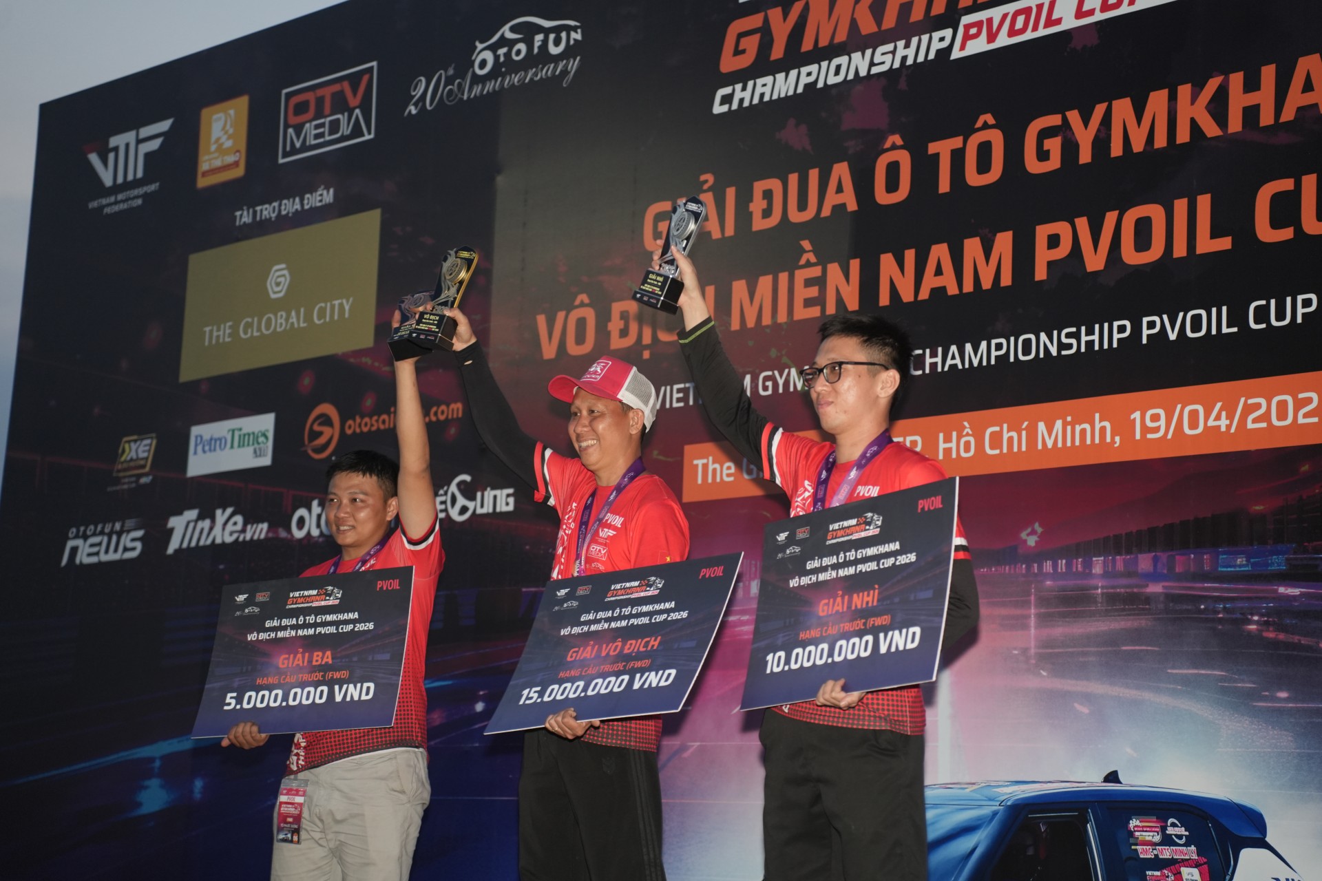 Ba vận động viên chiến thắng Hạng Cầu trước tại PVOIL VGC Miền Nam 2026