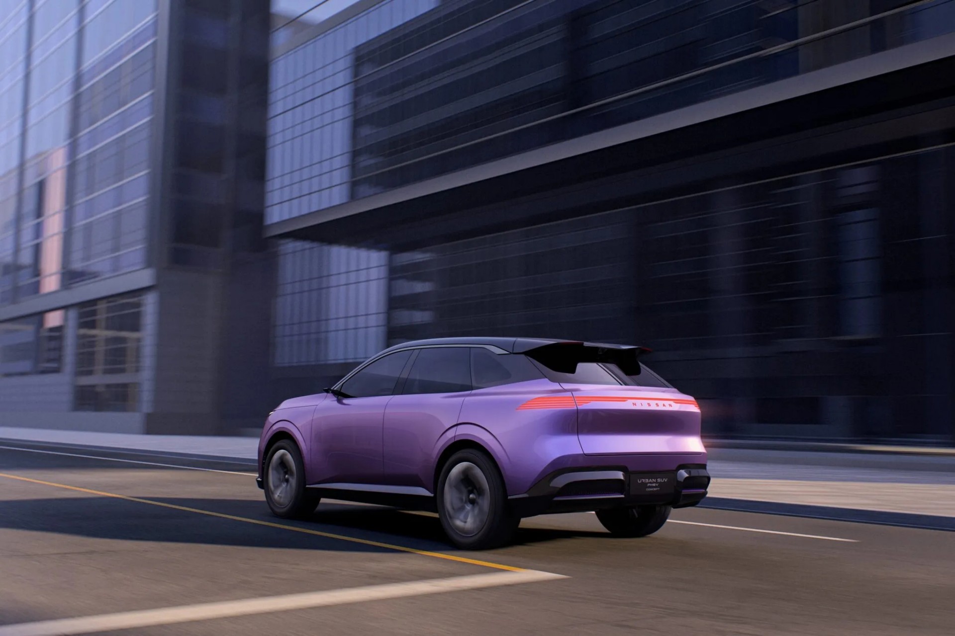 Phía sau của Nissan Urban SUV PHEV Concept