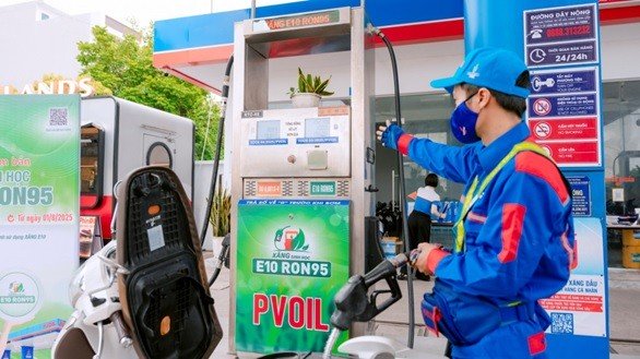 PVOIL bán thử nghiệm xăng E10 từ 1/8/2025