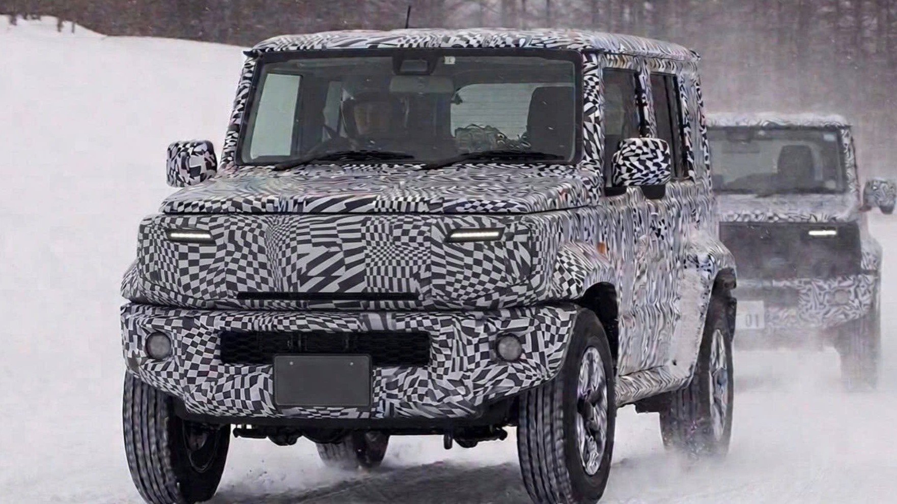 Lộ ảnh Suzuki Jimny mới chạy thử, có thể phiên bản chạy điện
