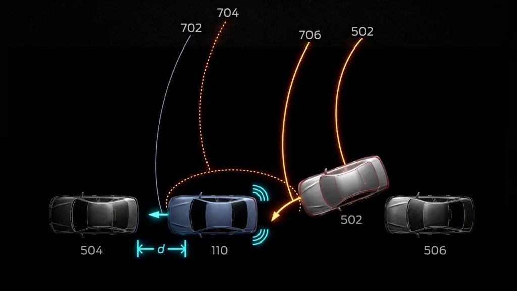 Hình ảnh minh họa “Hệ thống Phát hiện Vật thể Chuyển động” của Ford