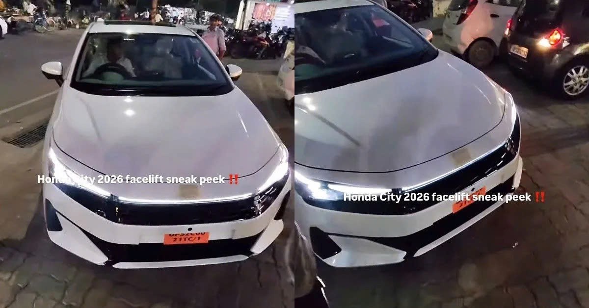 Honda City facelift 2026 lộ diện không che chắn
