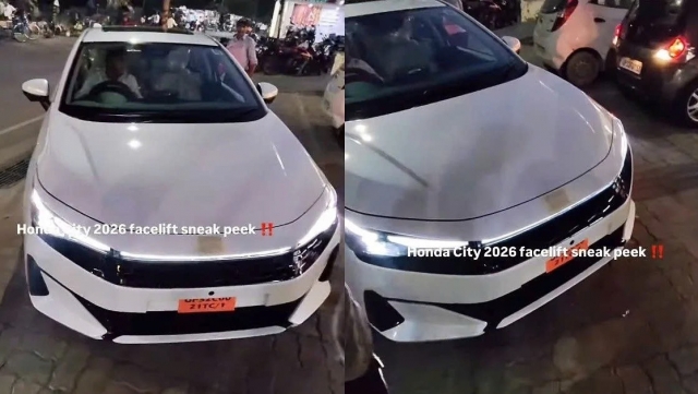 Honda City facelift 2026 lộ diện không che chắn