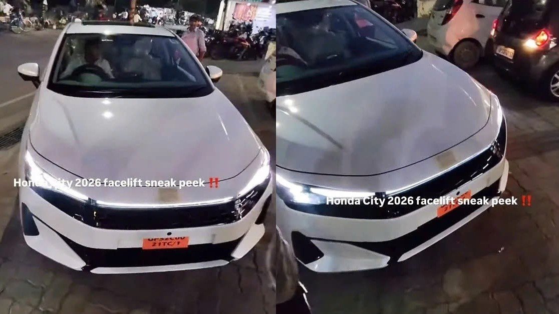 Honda City facelift 2026 lộ diện không che chắn