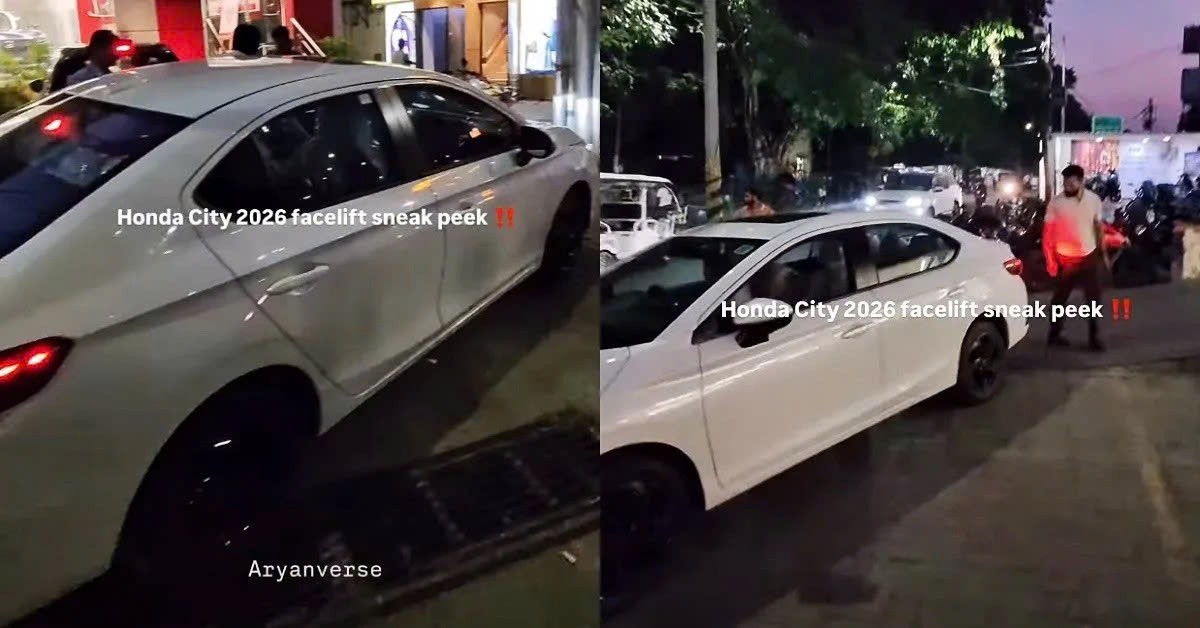 Honda City facelift 2026 lộ diện không che chắn