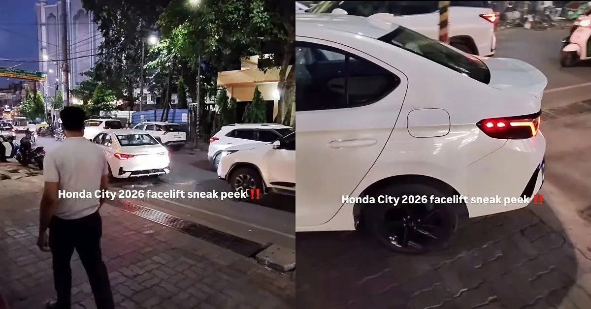 Honda City facelift 2026 lộ diện không che chắn