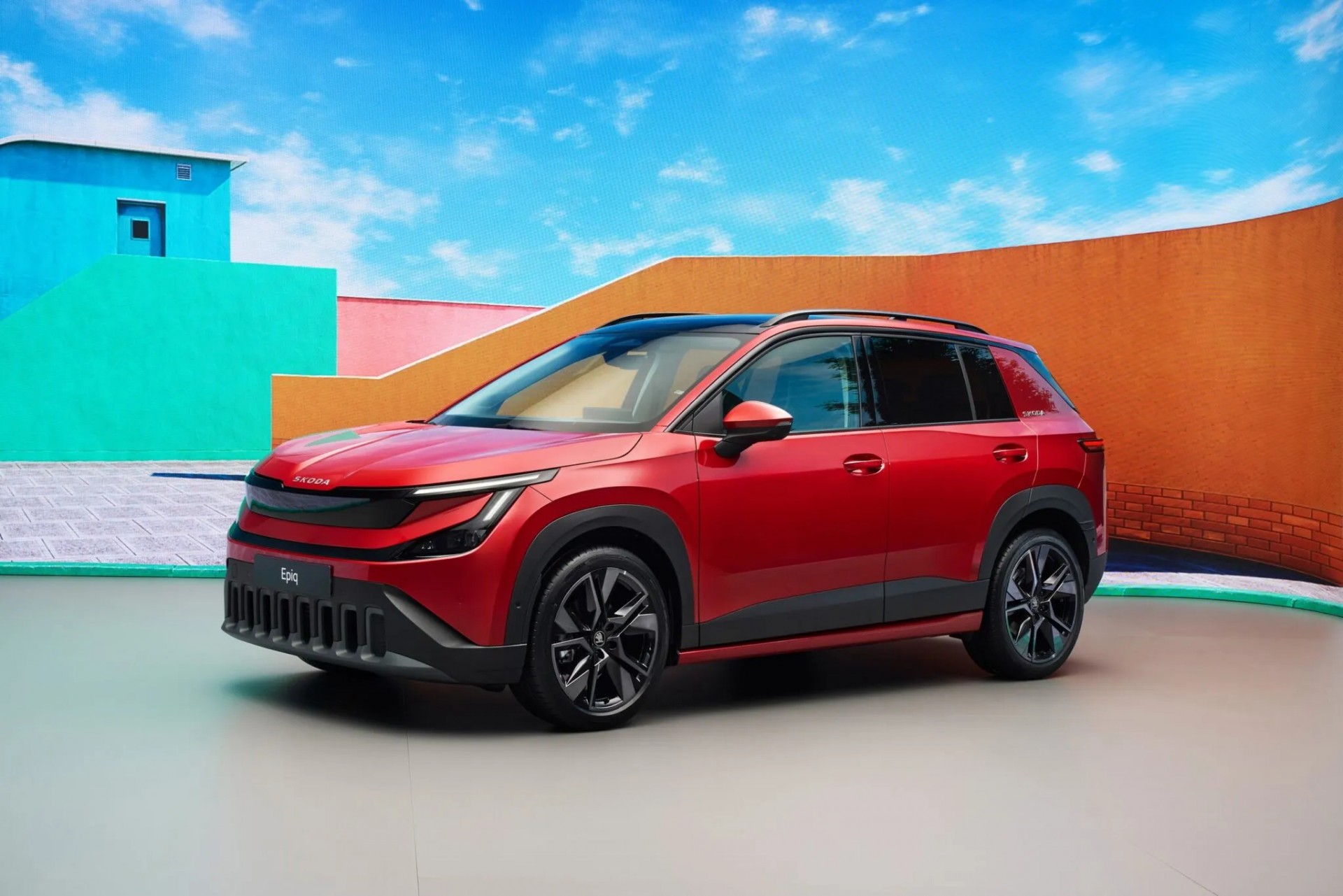 SUV điện nhỏ con mà thực dụng Skoda Epiq 2026 bắt đầu cho đặt hàng Phía trước của Skoda Epiq 2026