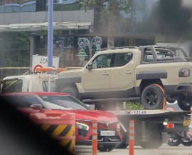 Kia Tasman lộ diện Tại TP.HCM, Ranger và Hilux có lo ngại?