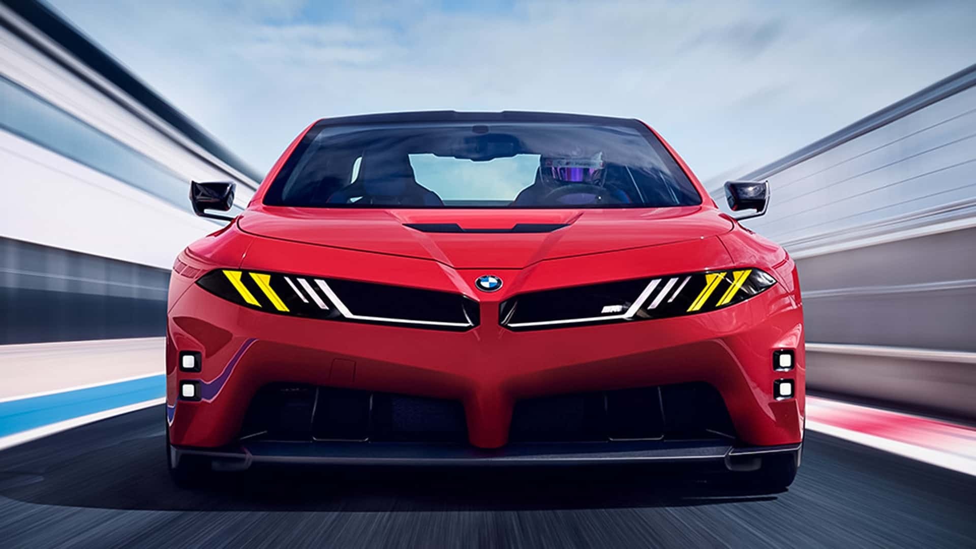 BMW hé lộ bản xem trước của M3 thuần điện đầu tiên với 4 mô-tơ mạnh tới nghìn mã lực Phần đầu của BMW M Concept Neue Klasse