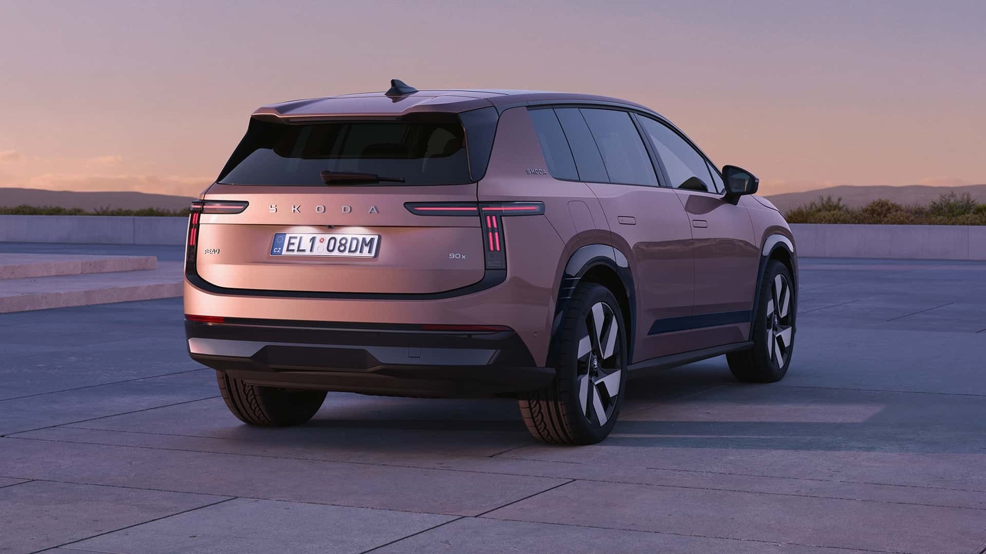 Phía sau của Skoda Peaq 2026