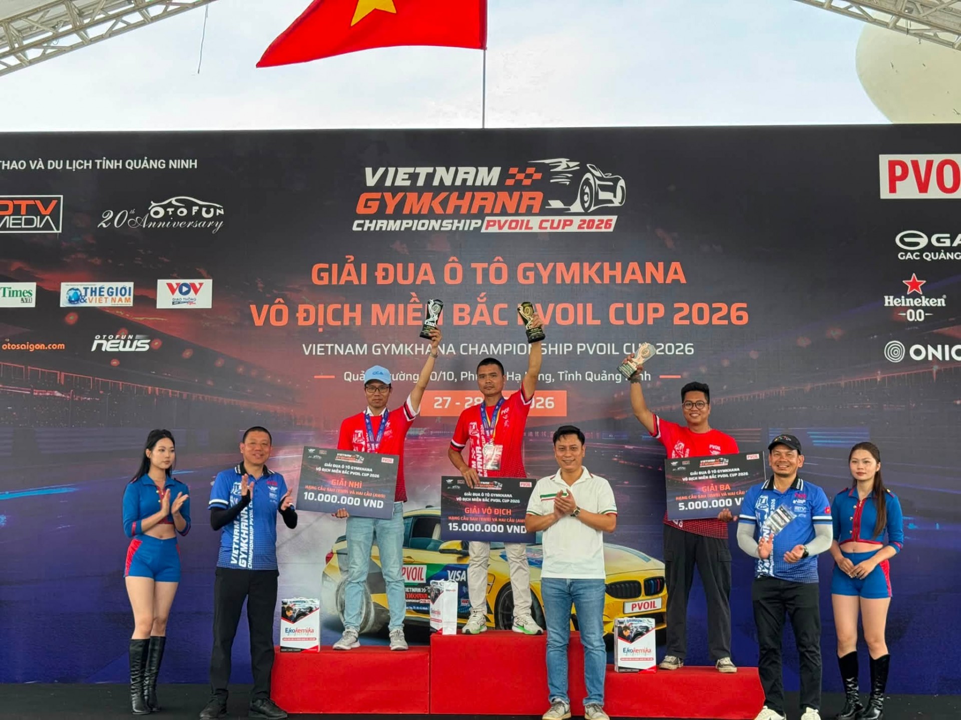Bế mạc Lễ hội xe Hạ Long 2026 và Giải đua Ô tô Gymkhana Vô địch Miền Bắc PVOIL Cup 2026