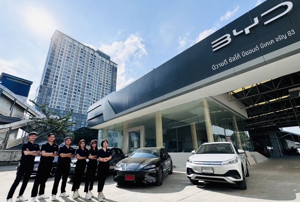 Hình ảnh một đại lý BYD tại Thái Lan