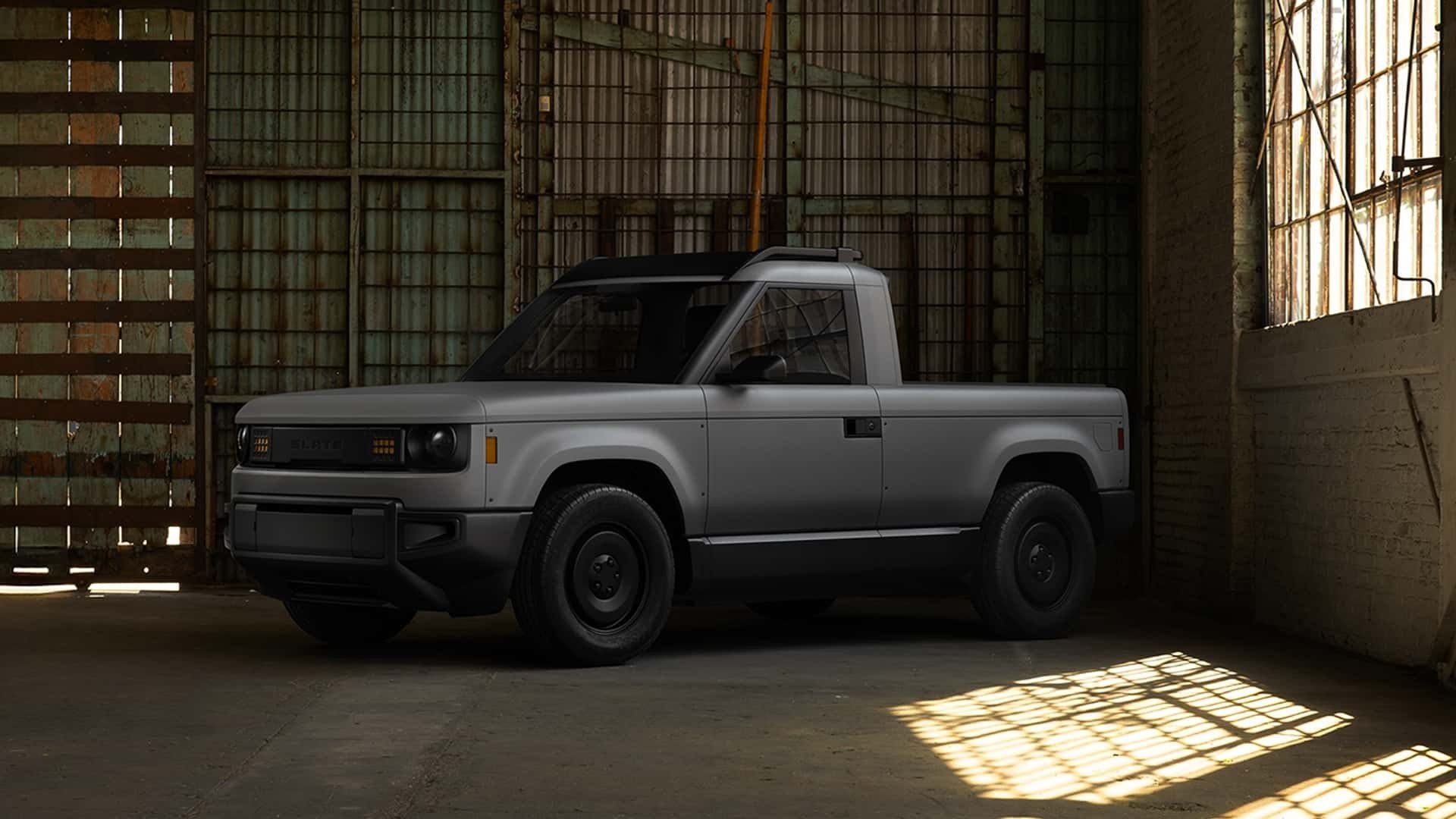 Phía trước của Slate Truck