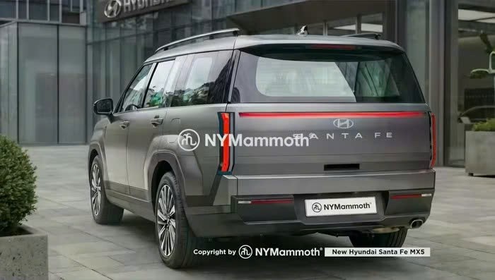 Lộ thêm hình ảnh Hyundai Santa Fe mới
