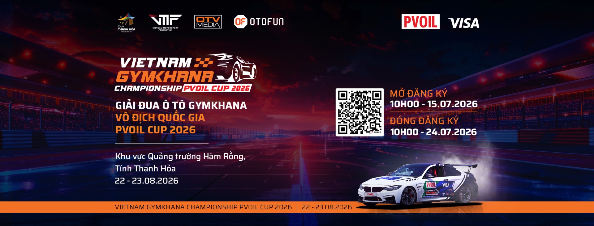 Cổng đăng ký PVOIL VGC 2026 đã được mở, sẵn sàng chào đón các tay đua xe Gymkhana Cổng đăng ký PVOIL VGC 2026 đã được mở, sẵn sàng chào đón các tay đua xe Gymkhana
