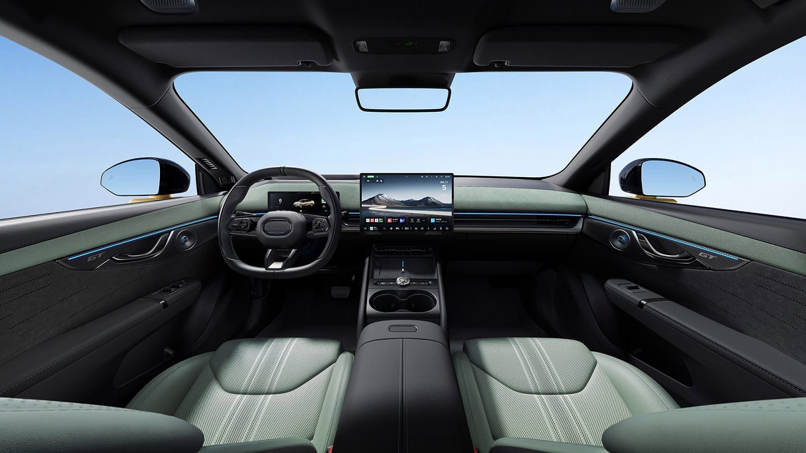 Lynk & Co ra mắt mẫu PHEV 07 GT kiểu dáng wagon, giá khởi điểm 613 triệu đồng Nội thất của Lynk & Co 07 GT