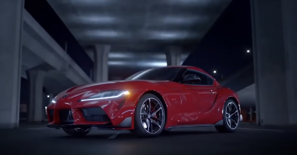 toyota supra 2020 lo anh va clip full khong che qua quang cao tren twitter